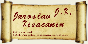 Jaroslav Kisačanin vizit kartica